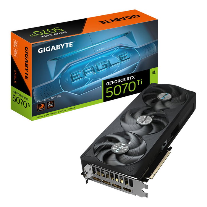 Gigabyte Carte Graphique GeForce RTX 5070 Ti Eagle OC 16GB SFF GV-N507TEAGLE OC-16GD Noire Gigabyte Carte Graphique GeForce RTX 5070 Ti Eagle OC 16GB SFF GV-N507TEAGLE OC-16GD Noire