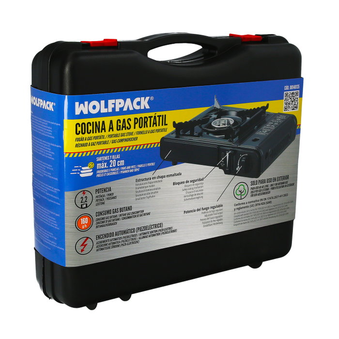 WOLFPACK LINEA PROFESIONAL Réchaud à gaz Papillon avec mallette