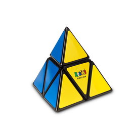 Spin Master - Rubik's Pyramid - Puzzle de voyage compact - Cube Rubik's à mécanisme à double couche pour 8 ans et plus - Jeu de réflexion et de logique - 6063993