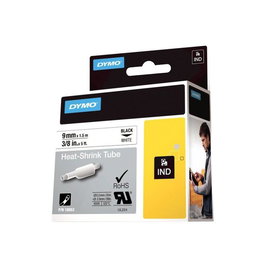 Dymo 18053 S0718280 Gaines thermorétractables noires et blanches pour étiqueteuses