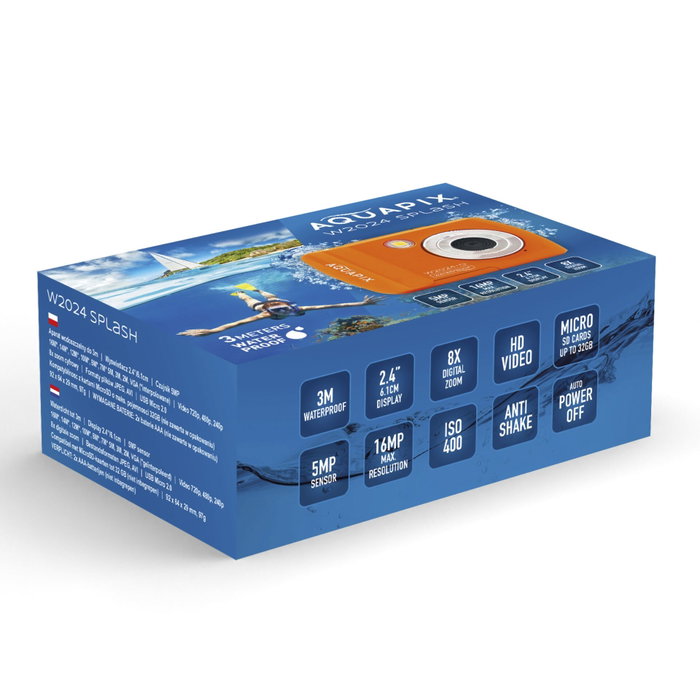 Easypix Aquapix W2024 Splash Orange Easypix Aquapix W2024 Splash Orange