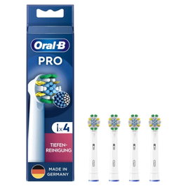 Oral-B Têtes de brosse à dents Pro Deep Cleaning, Pack de 4, Blanc