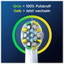 Oral-B Têtes de brosse à dents Pro Deep Cleaning, Pack de 4, Blanc