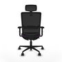 Piqueras Y Crespo Haches Chaise de Bureau avec Mécanisme Sincro/Traslack, Violet et Noir