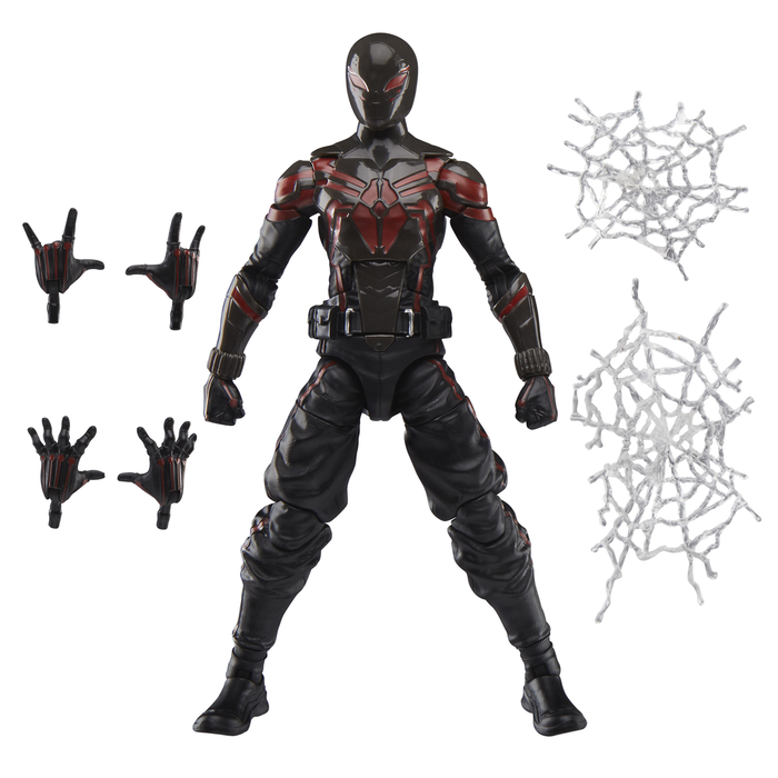 Hasbro Marvel Legends Series Spider-Man 2 Miles Morales Brooklyn 2099 Figure de Collection 15 cm avec 6 Accessoires
