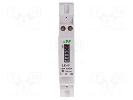 F&F Compteur d'électricité analogue pour rail DIN 1-phasée