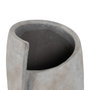 Vase Gris Ciment Visage 21 x 18 x 32,5 cm