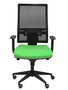 Chaise Horna Synchro 5 positions tissu Vert pistache Maille Noir Base pyramidale noire Accoudoir 1D Sans appui-tête Roulettes pour moquette
