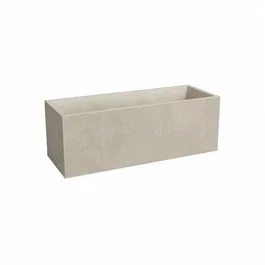 Artevasi Jardinière Sydney 98 L - Plastique Crème - Pour Massifs ou Potagers - Dimensions 99.5 x 39.5 x 43 cm (XL)