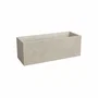 Artevasi Jardinière Sydney 98 L - Plastique Crème - Pour Massifs ou Potagers - Dimensions 99.5 x 39.5 x 43 cm (XL)