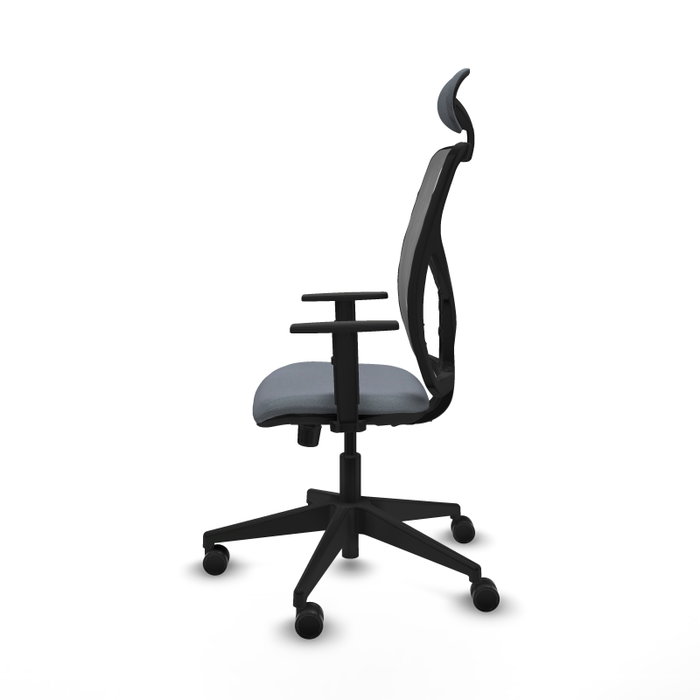 Piqueras y Crespo Chaise de Bureau Motilla Gris avec Appui-tête et Mécanisme Synchrone