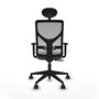 Piqueras y Crespo Chaise de Bureau Motilla Gris avec Appui-tête et Mécanisme Synchrone