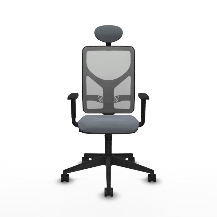 Piqueras y Crespo Chaise de Bureau Motilla Gris avec Appui-tête et Mécanisme Synchrone