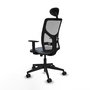 Piqueras y Crespo Chaise de Bureau Motilla Gris avec Appui-tête et Mécanisme Synchrone