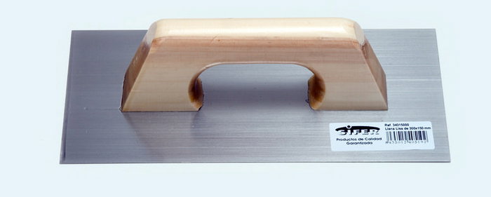 SIFER Llana en acier lisse 300x150x06 mm avec manche en bois SIFER Llana en acier lisse 300x150x06 mm avec manche en bois