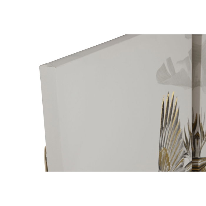 Home ESPRIT Toile Design Tropical Beige et Doré