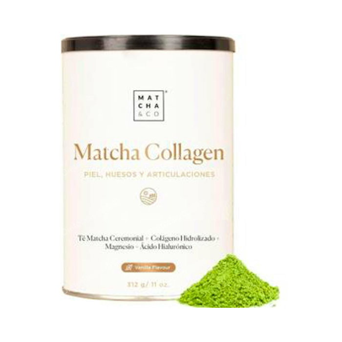 MATCHA & CO Matcha Collagen Vanille 300 g - Poudre de Collagène et Thé Matcha avec Magnésium et Acide Hyaluronique - Complément Alimentaire pour la Peau MATCHA & CO Matcha Collagen Vanille 300 g - Poudre de Collagène et Thé Matcha avec Magnésium et Acide Hyaluronique - Complément Alimentaire pour la Peau