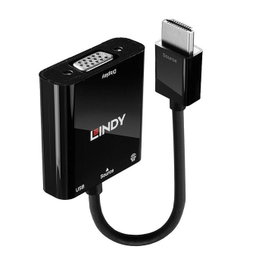 Lindy Convertisseur HDMI vers VGA avec Audio, Noir