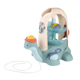 Smoby Tortue à Balles 2 en 1 - Circuit de Balles et Jouet à Tirer