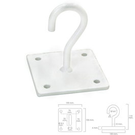 WOLFPACK LINEA PROFESIONAL Crochet Wolfpack sur platine multifonction ouvert blanc