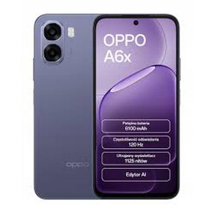 Smartphone Oppo A6X 6,75" Octa Core Snapdragon 685 QUALCOMM SNAPDRAGON 685 4 GB RAM 128 GB Pourpre Smartphone Oppo A6X 6,75" Octa Core Snapdragon 685 QUALCOMM SNAPDRAGON 685 4 GB RAM 128 GB Pourpre