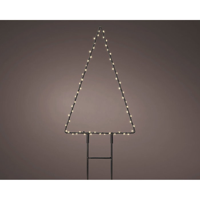 Décoration lumineuse Lumineo Sapin de Noël 18 x 27 cm Métal Étagère MicroLED