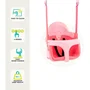 TP TOYS - QUADPOD - Fauteuil balançoire bébé 4-en-1 évolutif, mode cocon, baquet et traditionnelle - Rose