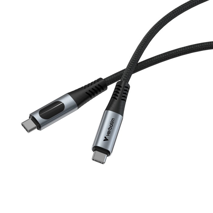 Verbatim Câble USB-C vers USB-C Sync&Charge 240W 120cm avec affichage LED