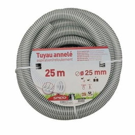 Spido Tuyau d'aspiration en PVC armé avec spirales, 25 m, Ø 25 mm