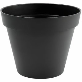 Eda Pot de fleurs rond Toscane Gris Anthracite Ø 48 cm