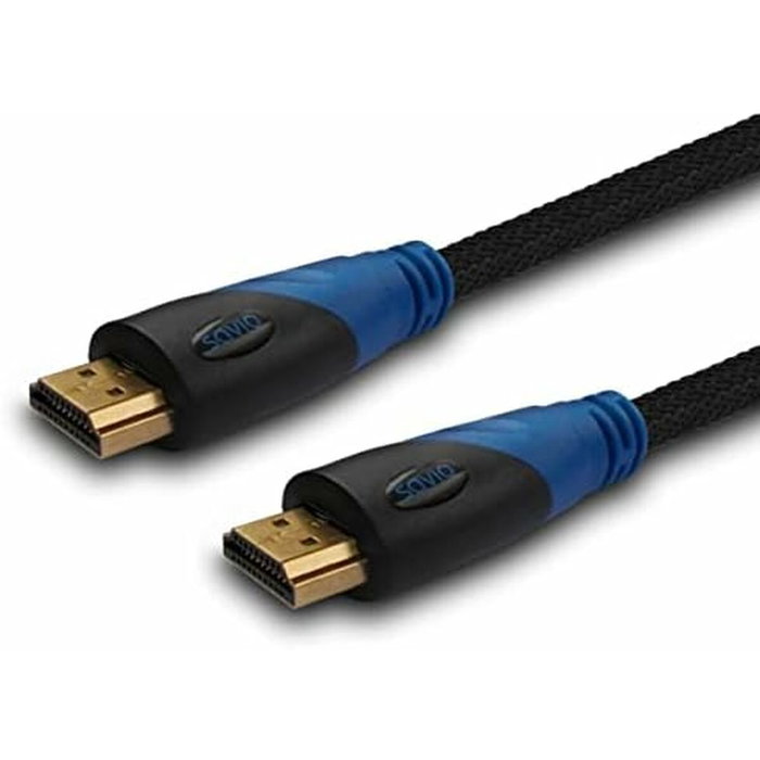 Savio Câble HDMI CL-02 Bleu Noir 1,5 m Savio Câble HDMI CL-02 Bleu Noir 1,5 m
