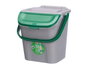 Stefanplast Poubelle 28L Empilable Ecoway Vert 38x41x37 cm (Set de 6)