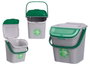 Stefanplast Poubelle 28L Empilable Ecoway Vert 38x41x37 cm (Set de 6)