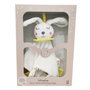 TACHAN Doudou Lapin Baby Rabbit avec Mordeur pour Bébé - Boîte Cadeau - Multilingue - Tissu Doux et Lavable - Dès la Naissance