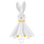 TACHAN Doudou Lapin Baby Rabbit avec Mordeur pour Bébé - Boîte Cadeau - Multilingue - Tissu Doux et Lavable - Dès la Naissance