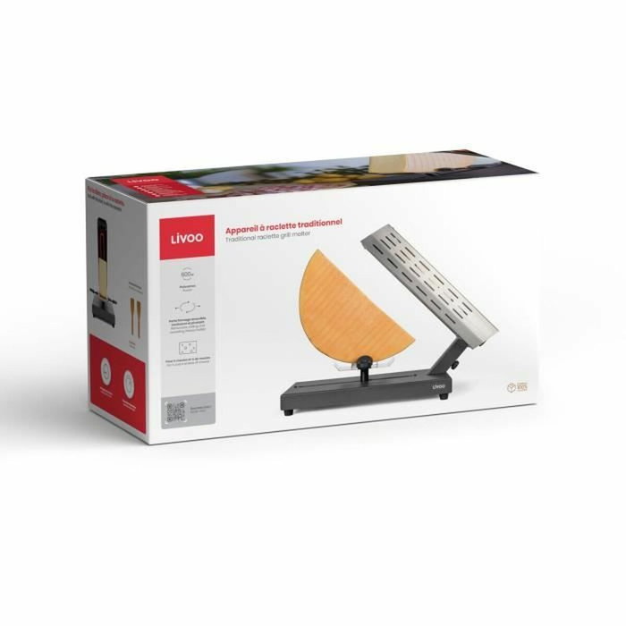 Livoo DOC314 - Appareil à raclette traditionnel 600W pour 6 à 8 personnes Livoo DOC314 - Appareil à raclette traditionnel 600W pour 6 à 8 personnes