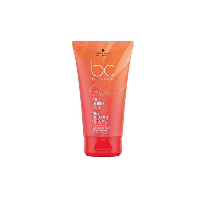Schwarzkopf BC Sun Protect Traitement 2 en 1 à l'huile de coco 150ml - Acondicionador nutritif et régénérant pour cheveux exposés au soleil Schwarzkopf BC Sun Protect Traitement 2 en 1 à l'huile de coco 150ml - Acondicionador nutritif et régénérant pour cheveux exposés au soleil