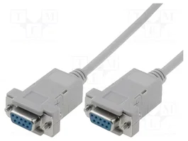 DIGITUS Câble D-Sub 9pin socle de deux côtés 3m gris