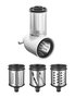 KitchenAid 5KSM2FPPC Pack de 3 accessoires pour robot - Hachoir, blender et râpe avec poussoir et rangement