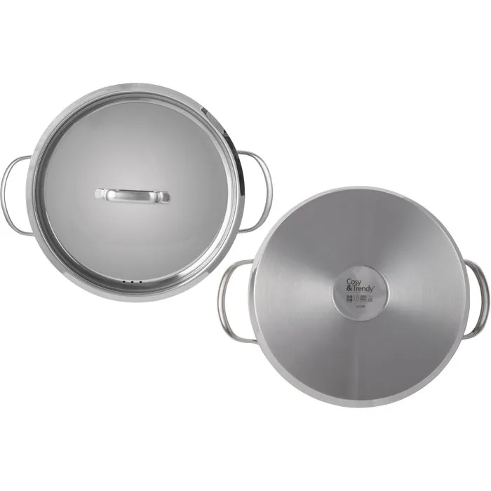 Cosy & Trendy Daily Faitout 24 cm inox Tous feux dont induction, lave-vaisselle, indicateur de mesure