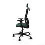 Piqueras Y Crespo Bormate Chaise de bureau ergonomique Vert bouteille/Noir
