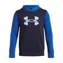 Sweat-shirt à capuche fille Under Armour Rival Flc Cblck Grphc Hd Bleu XS