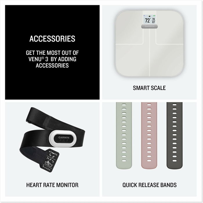 Montre intelligente GARMIN Venu 3S Ivoire 1,2"