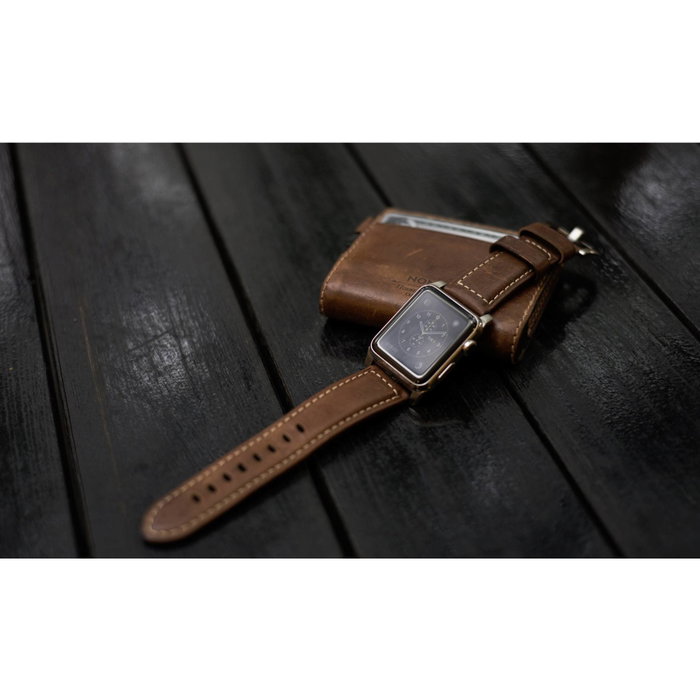 Nomad Nomad Strap Trad. Lthr. Brown Connect. Silver 42/44/45/49mm