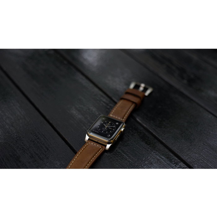 Nomad Nomad Strap Trad. Lthr. Brown Connect. Silver 42/44/45/49mm