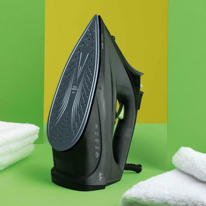 Jata Fer à Vapeur Céramique Vapeur Verticale 20-25G/Min 450Ml 3000W Noir JEPL2401