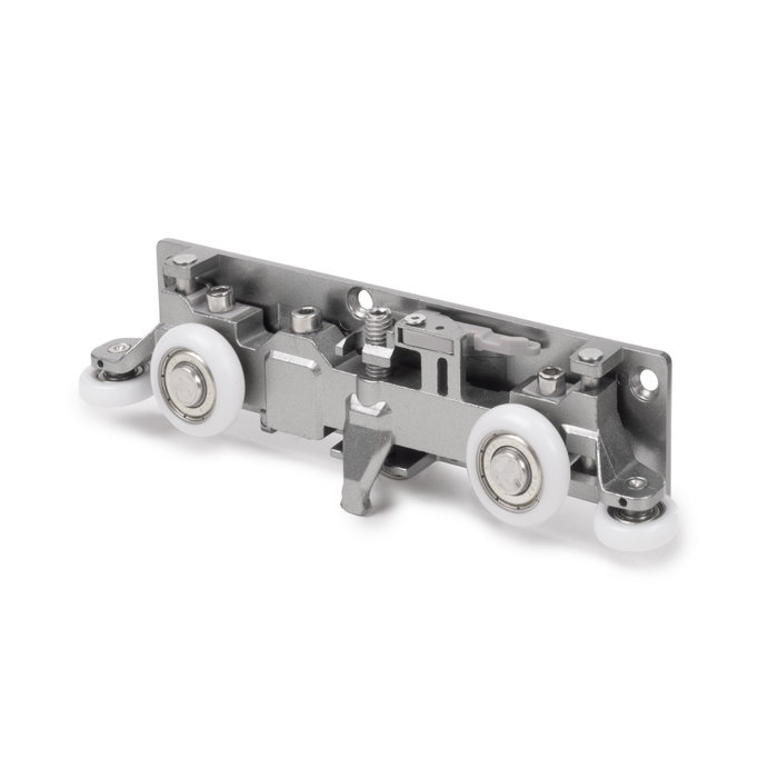 Emuca Kit de quincaillerie pour porte coulissante en bois Wall à fermeture souple, Acier et Aluminium et Plastique Emuca Kit de quincaillerie pour porte coulissante en bois Wall à fermeture souple, Acier et Aluminium et Plastique