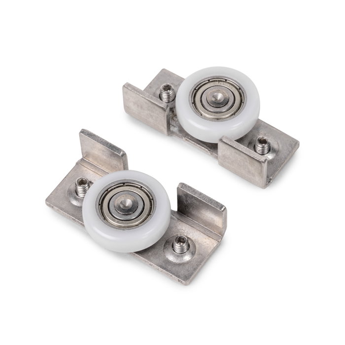 Emuca Kit de quincaillerie pour porte coulissante en bois Wall à fermeture souple, Acier et Aluminium et Plastique Emuca Kit de quincaillerie pour porte coulissante en bois Wall à fermeture souple, Acier et Aluminium et Plastique