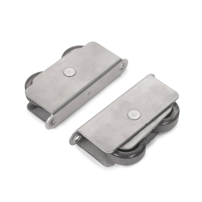 Emuca Kit de quincaillerie pour porte coulissante en bois Wall à fermeture souple, Acier et Aluminium et Plastique Emuca Kit de quincaillerie pour porte coulissante en bois Wall à fermeture souple, Acier et Aluminium et Plastique