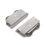 Emuca Kit de quincaillerie pour porte coulissante en bois Wall à fermeture souple, Acier et Aluminium et Plastique